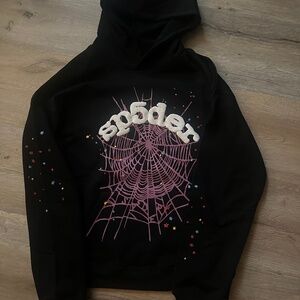 Sp5der hoodie black
